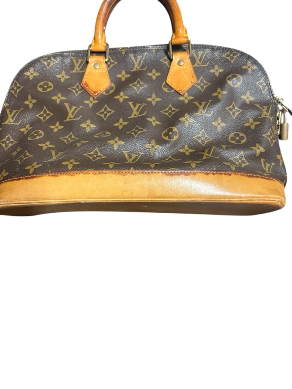 Louis Vuitton Brown Monogram Alma-Style Satchel with Vachetta Trim - Picture 7 of 16